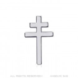 Pins croix de Lorraine Bijou boutonnière 20mm Argent bobijoo
