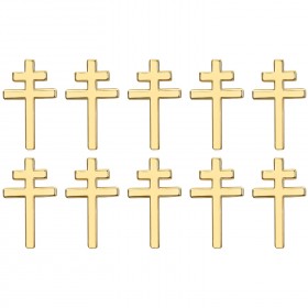 PIN0041-10 BOBIJOO JEWELRY Set of 10 cross of Lorraine pins Jewel buttonhole 20mm Gold