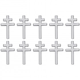 Lot de 10 pins croix de Lorraine Bijou boutonnière 20mm Argent bobijoo