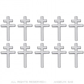 PIN0041S-10 BOBIJOO JEWELRY Set of 10 cross of Lorraine pins Jewel buttonhole 20mm Silver