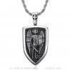 PE0349 BOBIJOO JEWELRY Colgante San Miguel Ejército Soldado Caballero Templario Acero