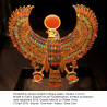 PE0066 BOBIJOO JEWELRY Colgante Egipcio Horus Falcon Ojo de Raptor Acero Inoxidable Oro