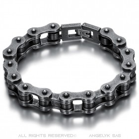 Bracciale biker Catena moto Acciaio invecchiato 22cm bobijoo