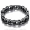 BR0184 BOBIJOO JEWELRY Biker bracelet Motorcycle chain Aged steel 22cm