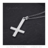 Croix de Saint-Pierre, pendendif collier en acier inoxydable Argent bobijoo