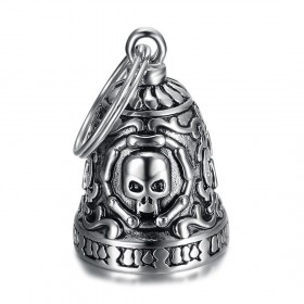 Good Luck Bell Motorcycle 316L Steel Skull Live To Ride IM#21896