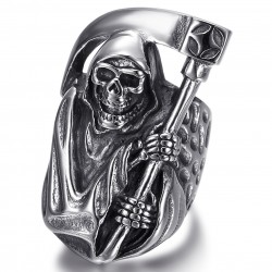 Anello del mietitore Uomo gotico Biker anello in acciaio inossidabile IM#22017