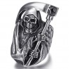 Anello gotico da uomo del mietitore, biker, in acciaio inossidabile IM#22017