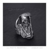 Hombres Gothic Reaper Anillo Biker Acero inoxidable IM#22019