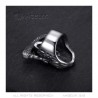 Hombres Gothic Reaper Anillo Biker Acero inoxidable IM#22020