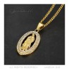 Pendant Necklace Holy Virgin Mary Rhinestone  IM#22061