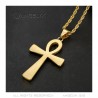 Egyptian Ankh Cross Pendant of Life Gold Diamonds  IM#22080