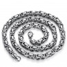 Collana bizantina a maglia grumetta in acciaio 316L 60 cm  IM#22150