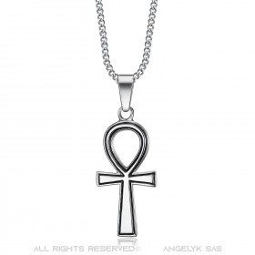 Petit Pendentif Croix Ankh de Vie Egyptienne Argent  IM#22156