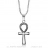 Pequeño Colgante Egipcio de la Vida con Cruz Ankh de Plata  IM#22156