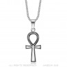 Small Egyptian Ankh Cross Pendant of Life Silver  IM#22156