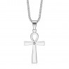 Piccola croce egiziana Ankh con diamante della vita  IM#22161