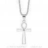 Piccola croce egiziana Ankh con diamante della vita  IM#22162