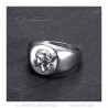 Anello della Corsica Testa di moro piccolo anello con sigillo Acciaio inossidabile IM#22231