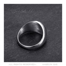 Anello della Corsica Testa di moro piccolo anello con sigillo Acciaio inossidabile IM#22232