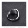 Anello della Corsica Testa di moro piccolo anello con sigillo Acciaio inossidabile IM#22232