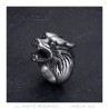 Signet Ring Wolf's Head Stainless Steel   IM#22327