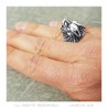 Signet Ring Wolf's Head Stainless Steel   IM#22329