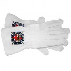 Gloves Freemasonry Embroidered In Hoc Signo Inces Masonic One Size S M L  IM#22341