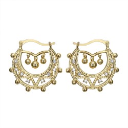 Orecchini a cerchio con diamanti da 35 mm per donna adulta IM#22576