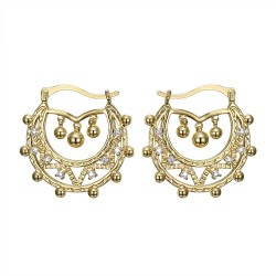 Adult Women's 35mm Diamond Hoop Earrings IM#22576