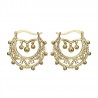 Adult Women's 35mm Diamond Hoop Earrings IM#22576