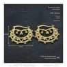 Pendientes de aro de diamante de 35 mm para mujeres adultas IM#22579