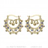 Creoles 35 mm da donna adulto blu zaffiro IM#22595
