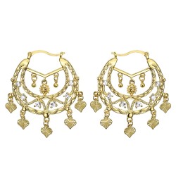 Niglo Orecchini savoiardi da donna in oro con diamanti IM#22682