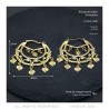 Niglo Women's Gitane Gold Diamond Savoyard Earrings IM#22685