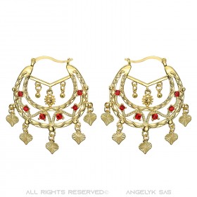 Niglo Orecchini savoiardi in oro rubino da donna IM#22689