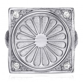 Anillo Bandera Gitana Niglo Chevalière Acero Plata Diamante IM#22799