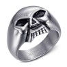 Biker Triker Anillo de la calavera de los hombres de acero inoxidable 316l   IM#22833