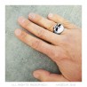 Biker Triker Anillo de la calavera de los hombres de acero inoxidable 316l   IM#22837