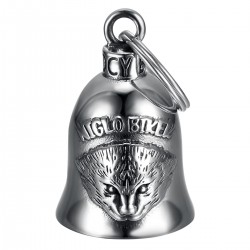 Campana moto Campana Mocy Riccio Niglo Biker Acciaio Inox Argento IM#22845