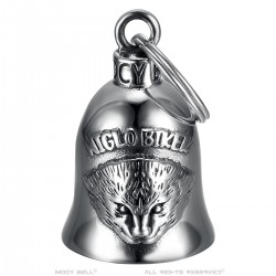 Campana moto Campana Mocy Riccio Niglo Biker Acciaio Inox Argento IM#22846