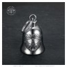 Motorbike bell Mocy Bell Hedgehog Niglo Biker Stainless steel Silver IM#22847