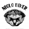 Motorradglocke Mocy Bell Igel Niglo Biker Edelstahl Silber IM#22849
