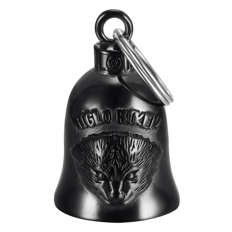 Motorbike bell Mocy Bell Hedgehog Niglo Biker Stainless steel Black IM#22851