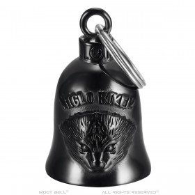 Motorbike bell Mocy Bell Hedgehog Niglo Biker Stainless steel Black IM#22852