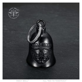 Motorradglocke Mocy Bell Igel Niglo Biker Edelstahl Schwarz IM#22853