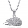 Pendant niglo Hedgehog Necklace Steel Silver Diamond IM#22872