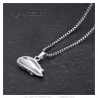 Pendant niglo Hedgehog Necklace Steel Silver Diamond IM#22874