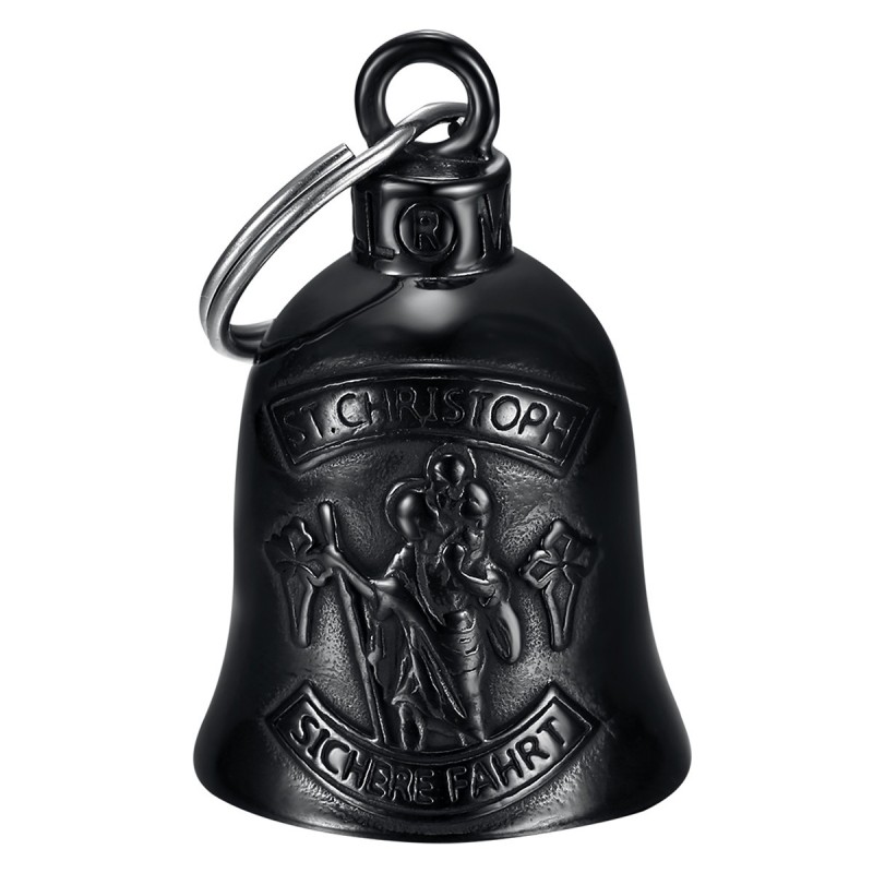 Cloche Porte Bonheur Moto Acier 316L Tête De Lion, Guardians Bells Bobijoo