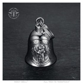 Motorbike bell Mocy Bell Saint-Christophe Stainless steel Silver IM#22914